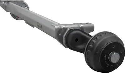 Produktbild von AL-KO COMPACT Achse gebremst 1350 kg Anhänger Autotransporter 1300 mm Auflage 1750 mm Spurmaß 5x112 Radanschluss verzinkt wartungsfrei stabil