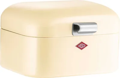 Produktbild von Wesco Mini Grandy, Frühstücksbox, Brotdose, Butterbrotsdose, Mandel, Stahlblech, 235001-23