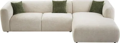 Produktbild von Ecksofa - Ecke rechts - Stoff - Beige - TANCAVO
