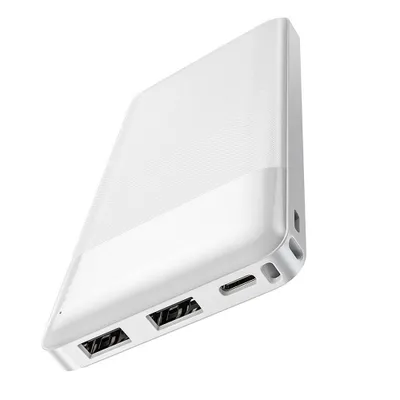 Obrázek produktu pro Externí baterie (powerbanka) HOCO 10.000mAh 2A 2xUSB + Type C J72 bílá