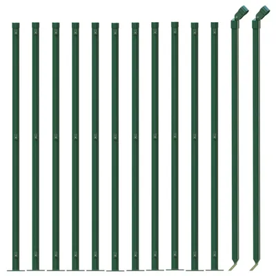 Produktbild von Maschendrahtzaun mit Bodenflansch Grün 1x25 m