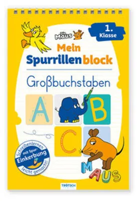 Immagine prodotto di TRÖTSCH - Die Maus Mein Spurrillenblock Großbuchstaben Übungsbuch
