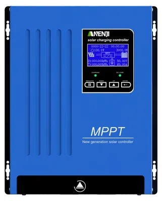 Zdjęcie produktu dla Regulator ładowania paneli słonecznych MPPT - Regulator ładowania paneli słonecznych 100A z wyświetlaczem LCD - 12V/24V/48V, automatyczne wykrywanie napięcia - do akumulatorów ołowiowych i litowych - inteligentne urządzenie ANJ-48V-100A