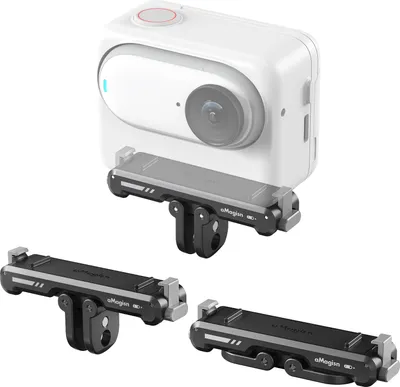 Produktbild von aMagisn AG11 Magnetische Schnellwechsel-Halterung fuer Action-Kamera, Kamerahalterung aus Aluminiumlegierung mit Magnetplatte, universelle 1/4-Zoll-Schnittstelle und Sportkamera-Adapter, kompatibel mit Insta360 GO3