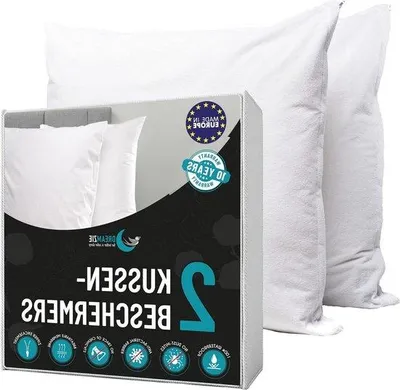 Produktbild von Wasserdichte Kissenbezüge, 50 x 70 cm - Atmungsaktiv und hypoallergen - Set mit 2 Stück - Kissenbezug mit -