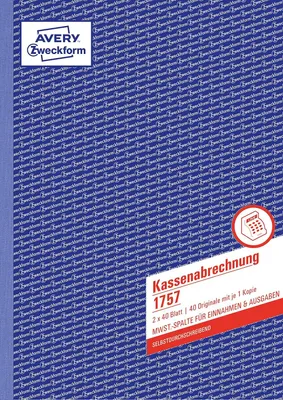 Obrázok produktu pre Avery Zweckform Avery 1757 - Weiß - Gelb - Pappe - A4 - 210 x 297 mm - 40 Seiten