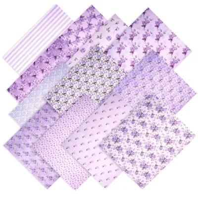 Obrázok produktu pre Sada 12 polyesterových látok na patchwork a DIY projekty