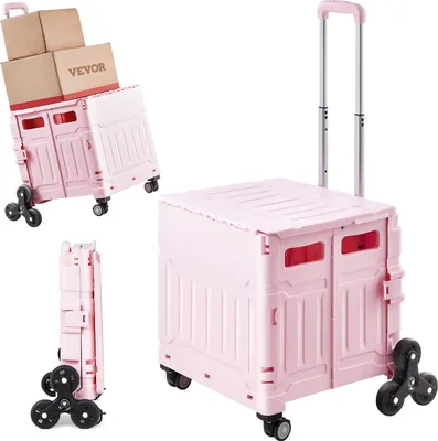 Immagine prodotto di Carrello spesa VEVOR, pieghevole, carrello spesa pieghevole in alluminio per salire le scale con 2 ruote, sedia montascale portatile, carrello di soccorso, carrello spesa per anziani, disabili