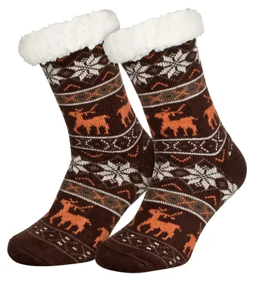 Produktbild von Piarini 1 Paar Kuschelsocken ABS Sohle warme Damen Socken Hüttensocken Wintersoc