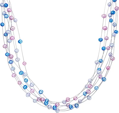 Produktbild von Valero Pearls Perlen-Kette Sterling Silber Süßwasser-Zuchtperle 60923015