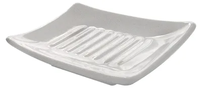 Produktbild von Seifenschale Seifenhalter Keramik - 11,5 x 8,5 cm - Weiß - Für das Badezimmer