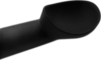 Image de Cuillère à glace 17 cm en métal, stable et durable - Noir