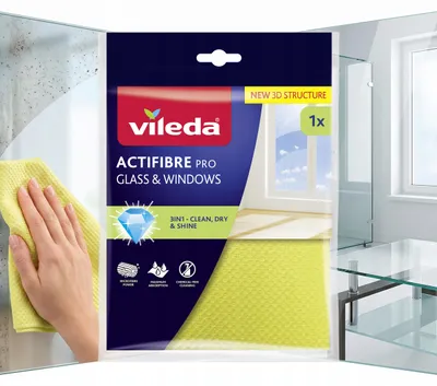 Immagine prodotto di Panno Vileda Actifibre in microfibra per vetri