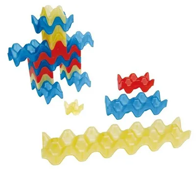 Immagine prodotto di Eduplay, set di costruzioni trasparenti, 45 pezzi - Giocattolo educativo per bambini