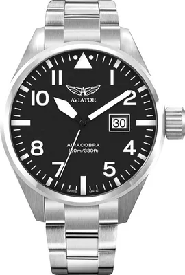 Obrázok produktu pre Pánske hodinky Aviator V.1.22.0.148.5 strieborné