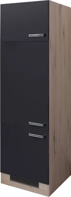 Produktbild von Flex Well Kühlumbauschrank für 88er Einbaukühlschrank Santo BxTxH 60 x 57 x 200 cm anthrazit matt zerlegt Anschlag rever