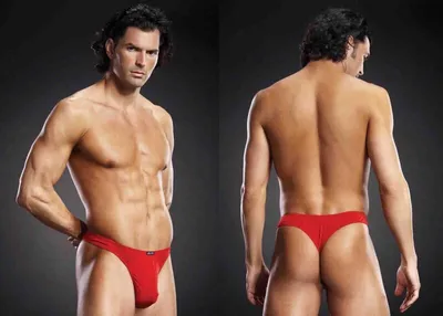 Produktbild von Blue Line Performance Microfiber Thong Rot L/Xl
