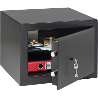 Produktbild von BURG-WÄCHTER Möbeltresor H 210 S mit Schlüssel, Home-Safe, Sicherheitsstufe B, Feuerschutz DIN 4102, VdS-, ECB-S