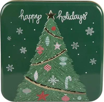 Immagine prodotto di Clayre & Eef Contenitore 17x17x6 cm Verde Metallo