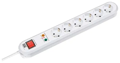 Obrázok produktu pre Bachmann SMART 6xCEE7/3 biely, 1xSPD, 1xvypínač, kábel 1,5 m, CEE7/7