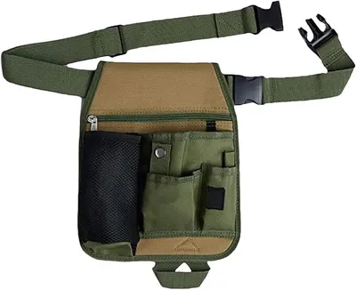 Produktbild von Robuster Werkzeuggürtel für Herren, Werkzeugtasche mit mehreren Taschen, dick und verschleißfest, geeignet für Elektriker, Tischler und Bauarbeiter
