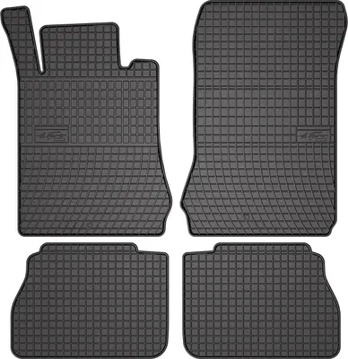 Image de 1995-2003 Mercedes Classe E W210 Tapis en caoutchouc noir 4 pcs