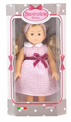 Produktbild von Puppe Bambolina Boutique mit Kleid 20cm