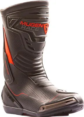 Obrázok produktu pre MUGENRACE Speed perforované motocyklové topánky, čierne/červené, veľkosť 42