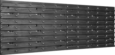 Produktbild von Wandplatte Kunststoff Wandregal 115 x 39 cm Halter Stapelboxen Sichtlagerkiste