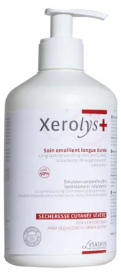 Productafbeelding van Lab Lysaskin, Xerolys+, Urea, Verzachtende bestanddelen, Lichaamsmelk, voor gezicht en lichaam, dagelijks gebruik, 500 ml