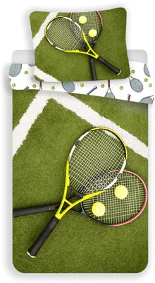 Produktbild von Baumwollbettwäsche TENIS grün 70x90 + 140x200