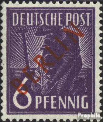 Produktbild von Briefmarken Berlin (West) 1949 Mi 22  gestempelt Rotaufdruck