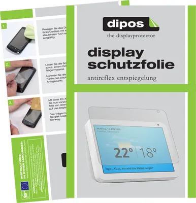 Produktbild von 2x Schutzfolie für Amazon Echo Show 8 matt Displayschutzfolie Folie Display Schutz dipos