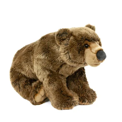 Produktbild von Braunbär Grizzlybär dunkelbraun 40 cm stehend