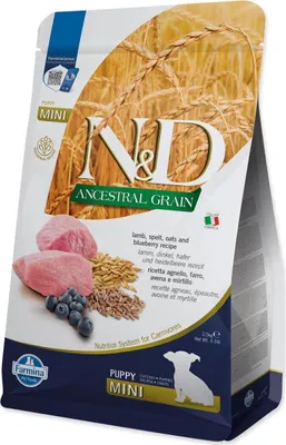 Immagine prodotto di N&D LG DOG Puppy Mini Agnello e Mirtillo 2,5 kg