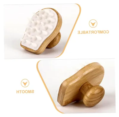 Produktbild von Kopfhautmassagebürste mit Silikonborsten zur Reinigung und Entspannung