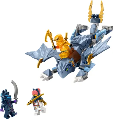 Produktbild von LEGO NINJAGO Riyu der Babydrache, Drachen-Spielzeug mit 3 Mini-Figuren, baubares Ninja-Spielzeug für 6-jährige Jungs und Mädchen, actionreiches Geschenk für Kinder 71810