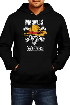 Produktbild von Herren Kapuzenpullover Japan Animation Manga Anime Comics One Manga Piece Anime 06 Mugiwara, Man L / Schwarz