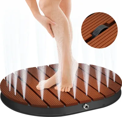Image de Douche de jardin Izrielar pour jardin et terrasse – Douche extérieure rafraîchissante pour les chaudes journées d'été, idéale pour la famille, les enfants et l'espace piscine