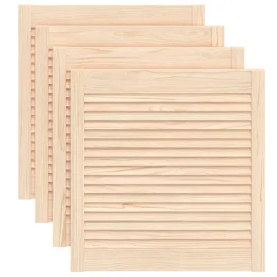 Immagine prodotto di Ante con Design a Lamelle 4 pz 61,5x59,4 cm in Legno di Pino