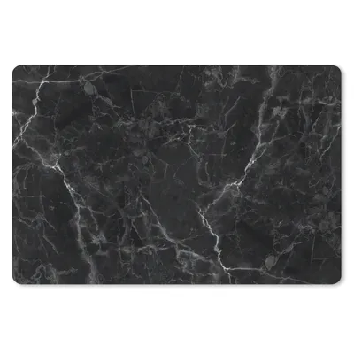 Produktbild von MuchoWow® Mauspad Mousepad Marmor - Schwarz - Weiß - Textur - Marmoroptik 27x18 cm - Mousepads - Maus Mat - Pad - Mausunterlage - Büroartikel - Desk Matten