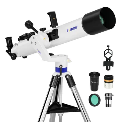 Image de Télescope Svbony SV520, Télescope d'astronomie avec monture Altazimut, ouverture 90mm, distance focale 800 mm, kit de télescope pour enfants,adultes