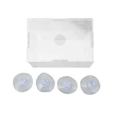 Productafbeelding van Viskweekbak, isolatiebak voor vissen, kweekbakken voor aquariumbevissing, broedincubator voor aquariumbevissing met zuignappen, acryl broedincubator, kweekbakken voor aquaria