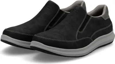 Immagine prodotto di Rieker uomo scarpa slip-on nero-grigio, Colore:nero, EU Size:45