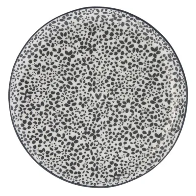 Produktbild von Kuchenteller, Dessertteller BLOOM D. 19cm weiß schwarz Bastion Collections