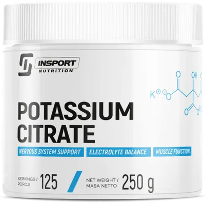 Produktbild von Kaliumcitrat 1000 mg Kalium Blutdruck Muskeln Herz 250 g INSPORT