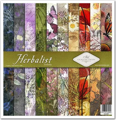 Zdjęcie produktu dla Zestaw papierów do scrapbookingu 30x30 - Itd Collection - Herbalist Zielarka