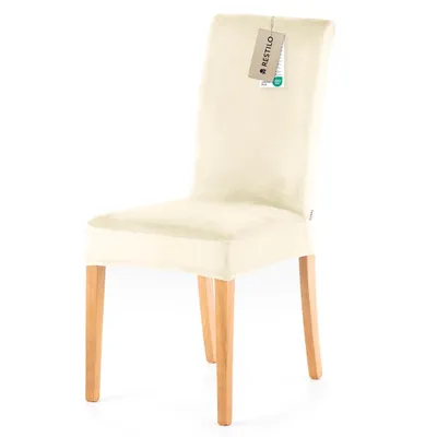 Produktbild von Stuhlhussen Stretch schützender Stuhlbezug Universal Stuhlüberzug Hussen 1x Creme