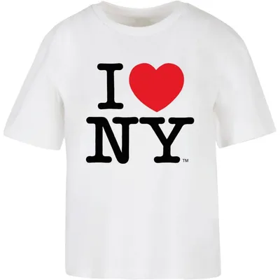 Image de MerchCode - T-shirt « I Love NY » pour femme TN2058 (5XL) (blanc)