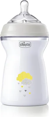 Image de Chicco Natural Feeling Biberon 330 ml Gris